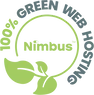 Nimbus green website hosting logo